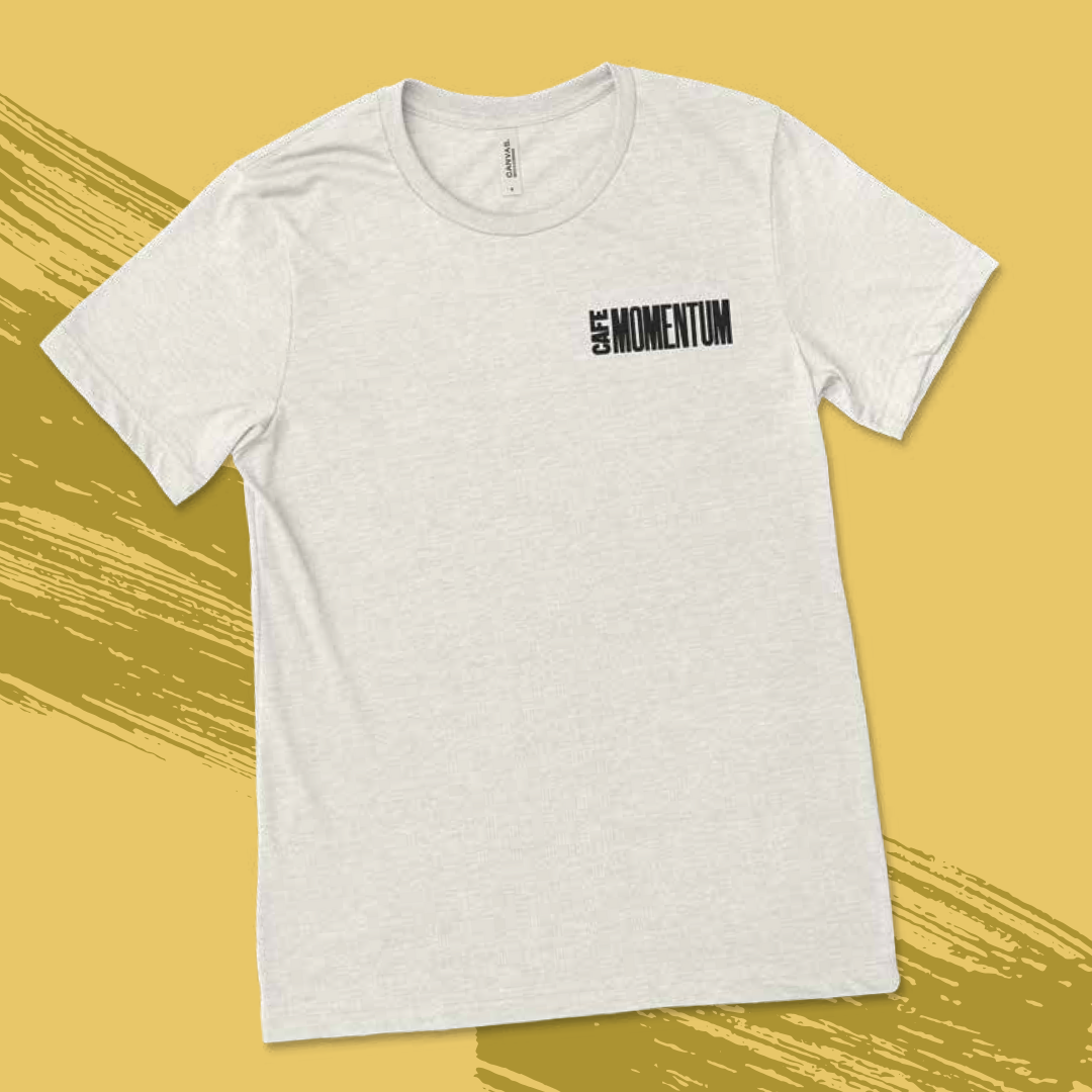 Eat. Drink. Change Lives. Tee (Heather Cement)