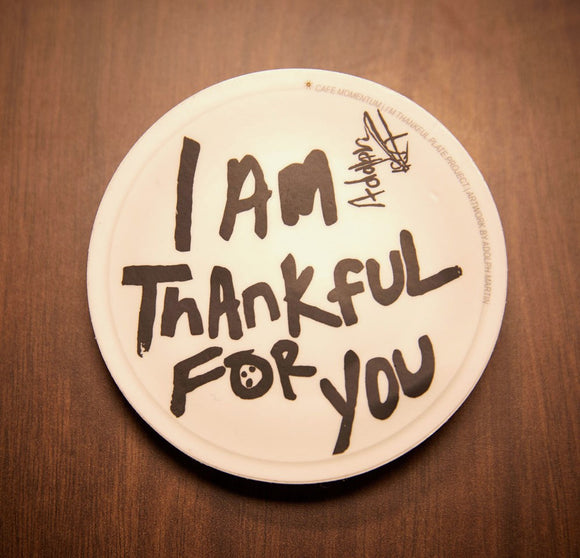 Thankful Plate Project Sticker - I Am Thankful For You