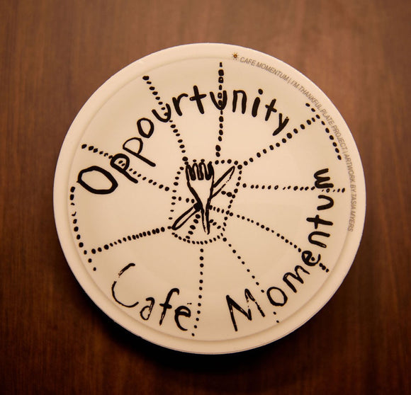 Plate Project Sticker - Opportunity Café Momentum