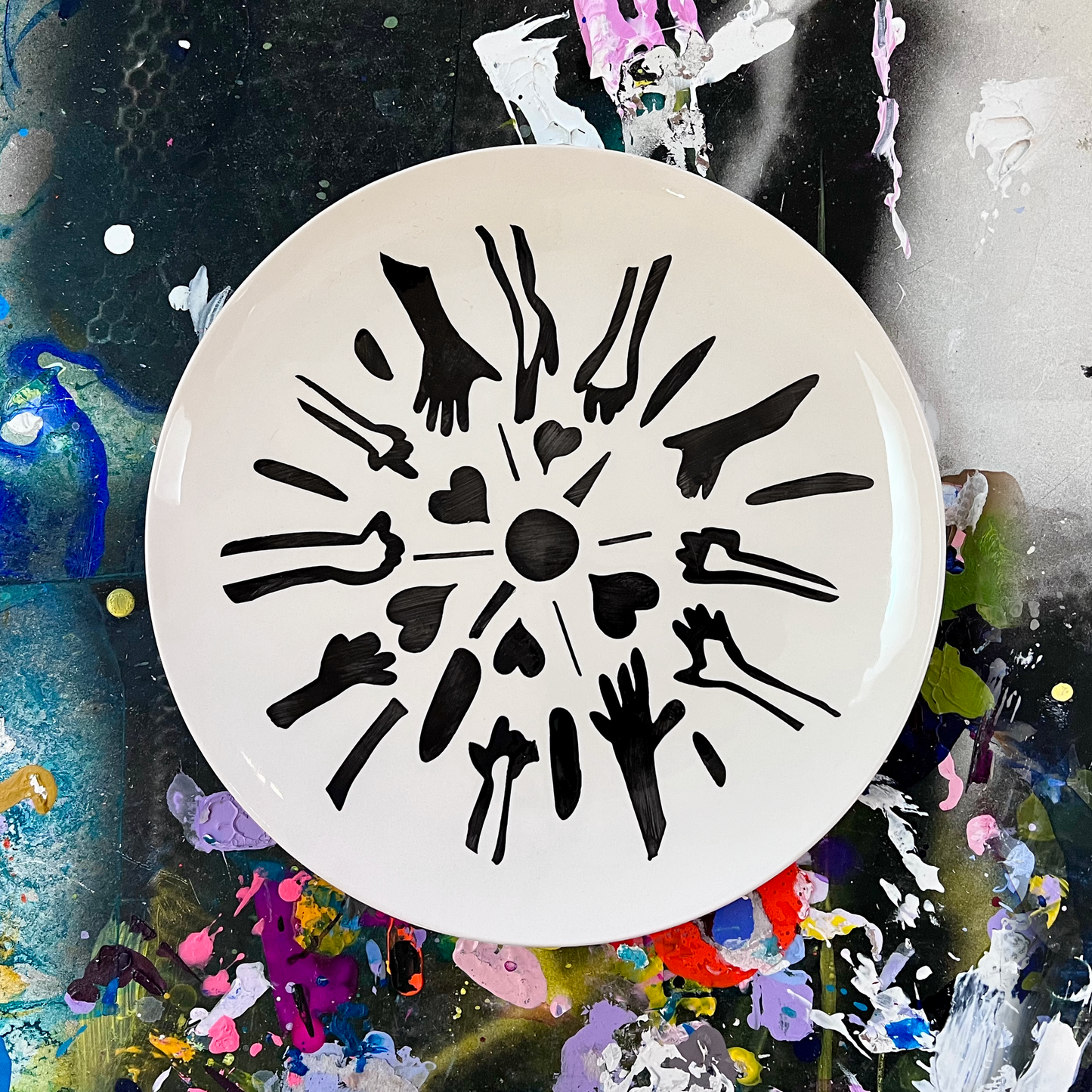 The Thankful Plate Project: Signature Sun to Heart to Hands Plate